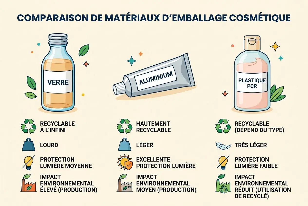 Comparaison des matériaux d